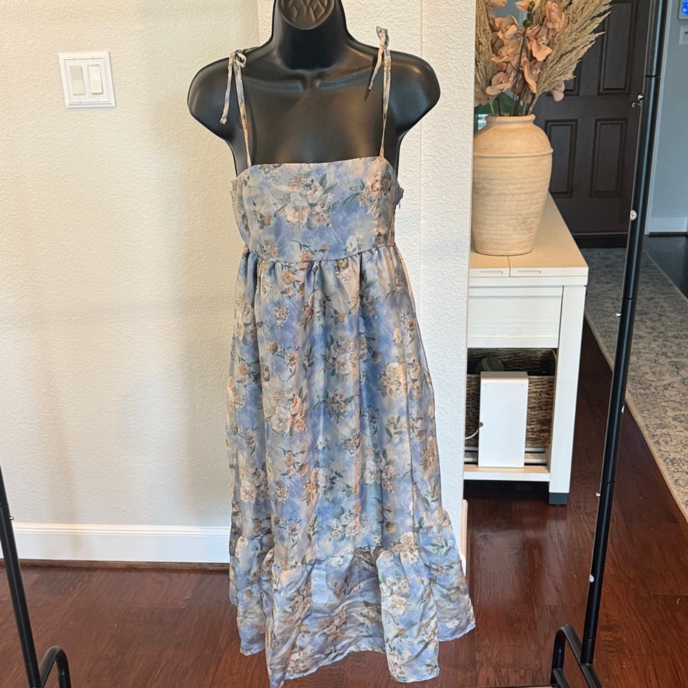Wild Fable Blue Floral Dress